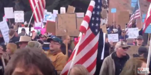 Video shows armed protestors asking for LEO and FBI heald accountable for Lavoy Finicums death